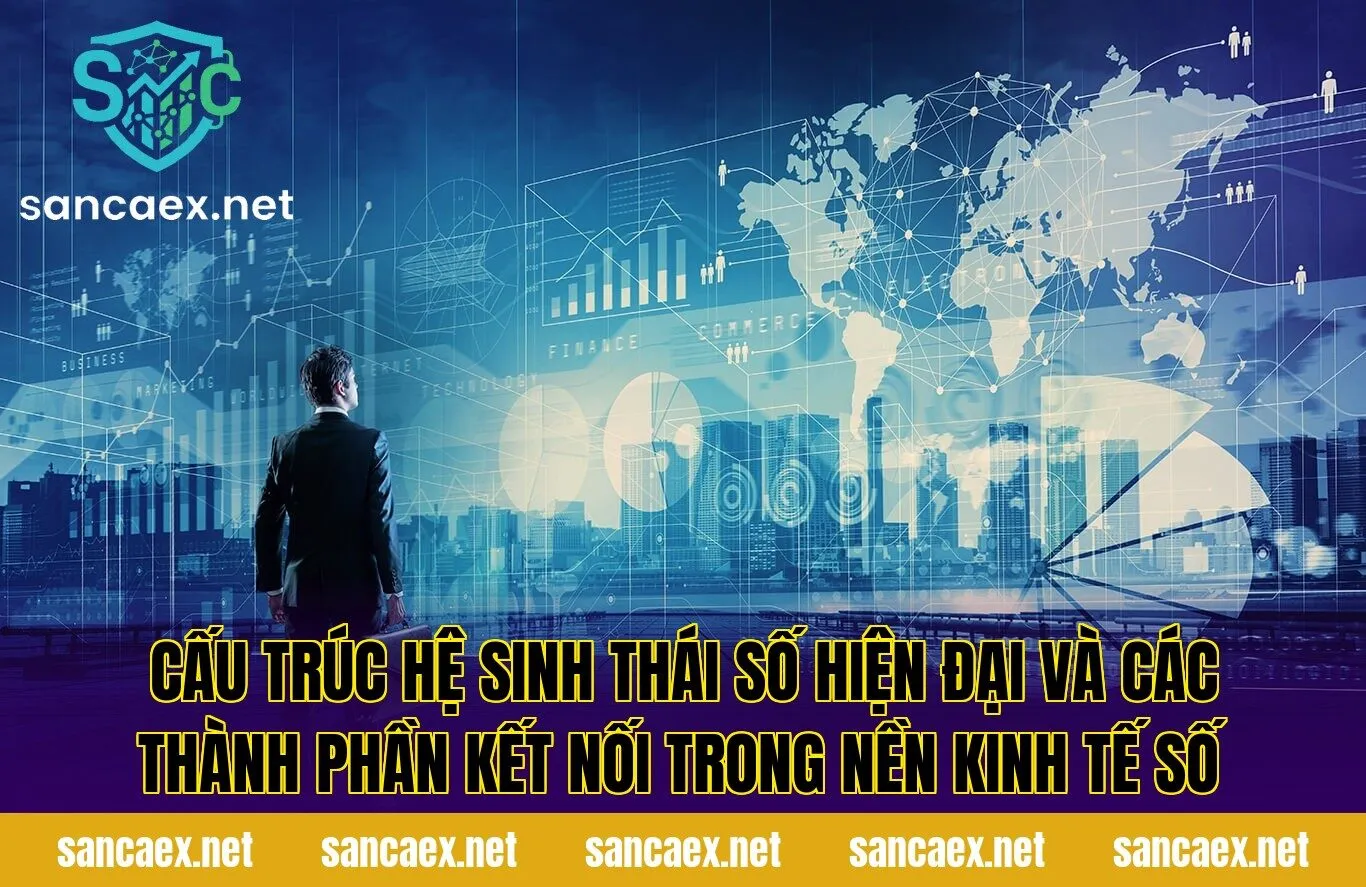 Cấu trúc hệ sinh thái số hiện đại và các thành phần kết nối trong nền kinh tế số