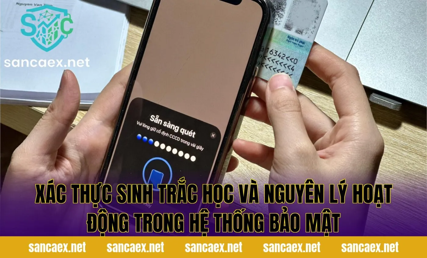 Xác thực sinh trắc học và nguyên lý hoạt động trong hệ thống bảo mật