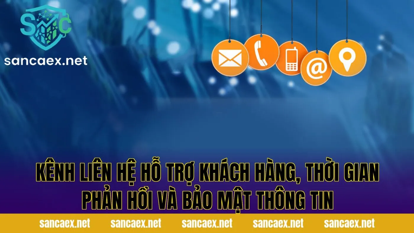Kênh liên hệ hỗ trợ khách hàng, thời gian phản hồi và bảo mật thông tin