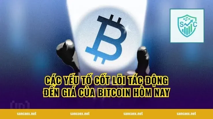 Các yếu tố cốt lõi tác động đến Giá của Bitcoin hôm nay